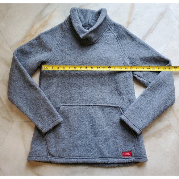 Stormy Kromer Women’s Mock Neck Pullover Wool Blend Sweater Medium USA Made - Picture 3 of 6